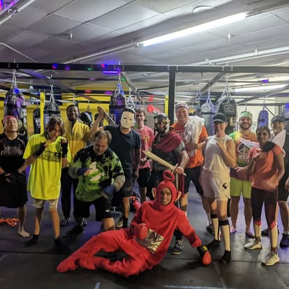 BOX STL members having fun at a themed gym event